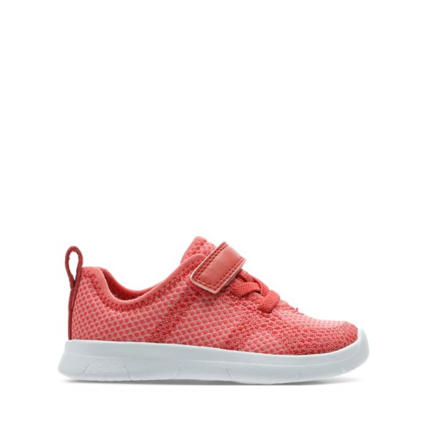 Clarks Girls Ath Flux Toddler Trainers Coral | USA-8320567